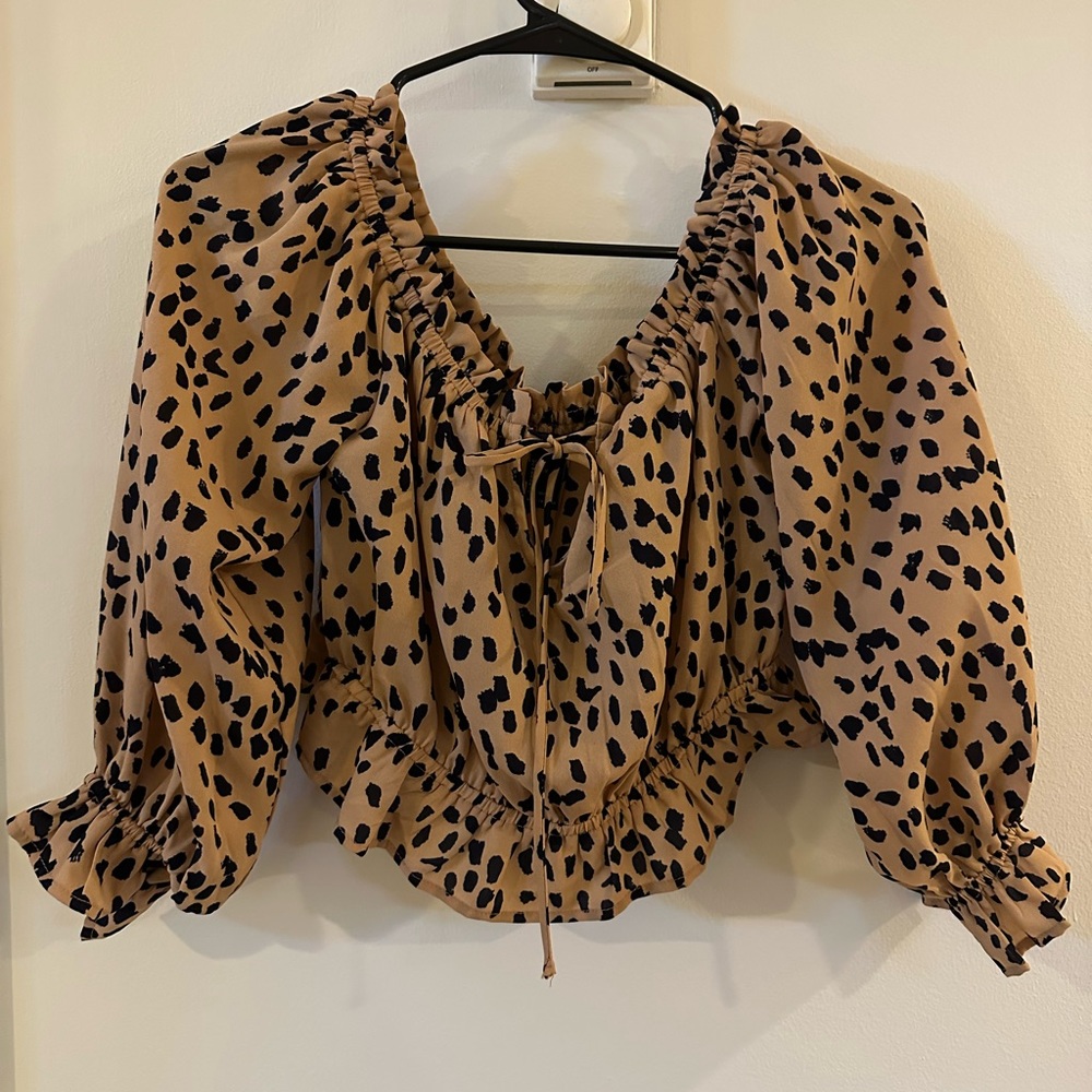 Off the shoulder crop top